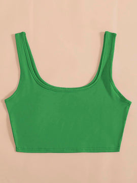 EZwear Top tank unicolor tejido de canale