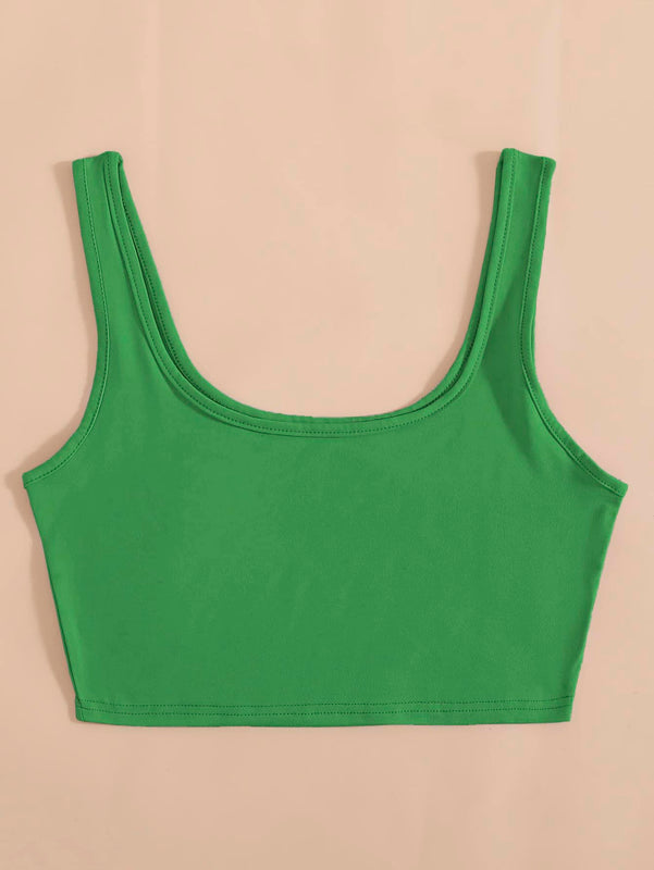 EZwear Top tank unicolor tejido de canale