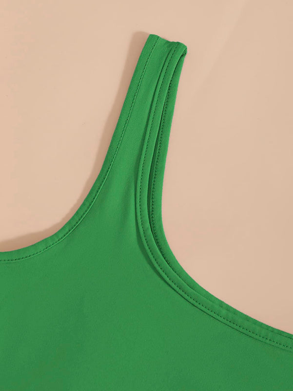 EZwear Top tank unicolor tejido de canale
