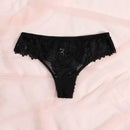 Lenceria de encaje floral de tanga