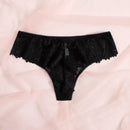 Lenceria de encaje floral de tanga