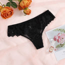 Lenceria de encaje floral de tanga