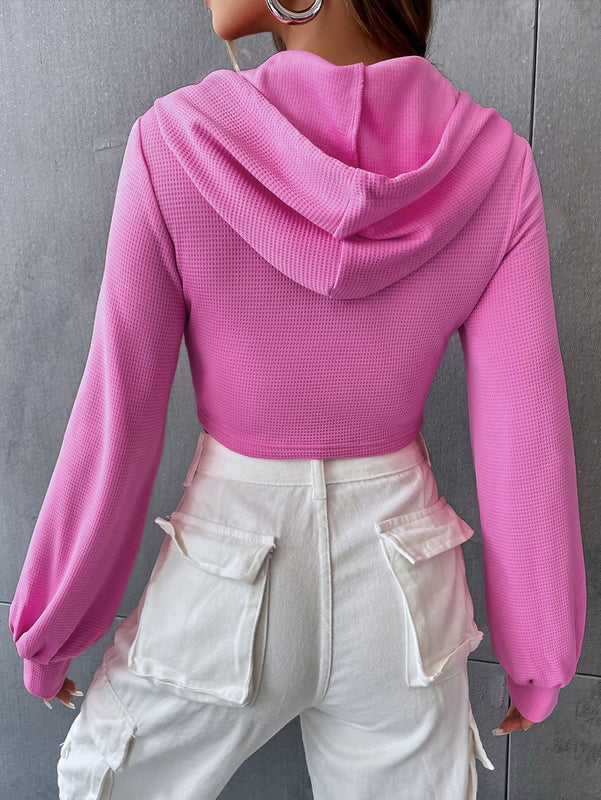 Ezwear capucha unicolor con abertura bajo hanky 2 en 1 con cordon