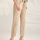 Mulvari pantalones unicolor con cinturon