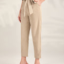 Mulvari pantalones unicolor con cinturon