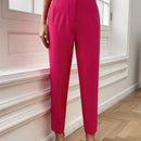 Essnce Pantalones de talle alto con fruncido