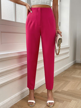 Essnce Pantalones de talle alto con fruncido