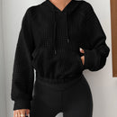 Ezwear capucha con bolsillo de canguro de manga raglan con cordon