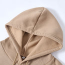 Ezwear sudadera con capucha informal con cordon para mujeres, estampado con letras, para otono/invierno