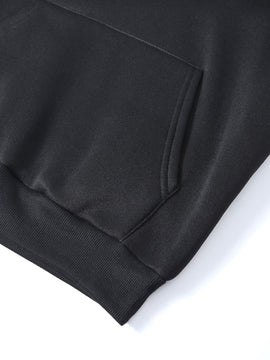 Ezwear sudadera con capucha informal con cordon para mujeres, estampado con letras, para otono/invierno