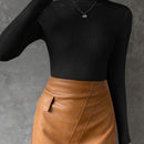 Essnce Jersey cuello alto tejido de canale