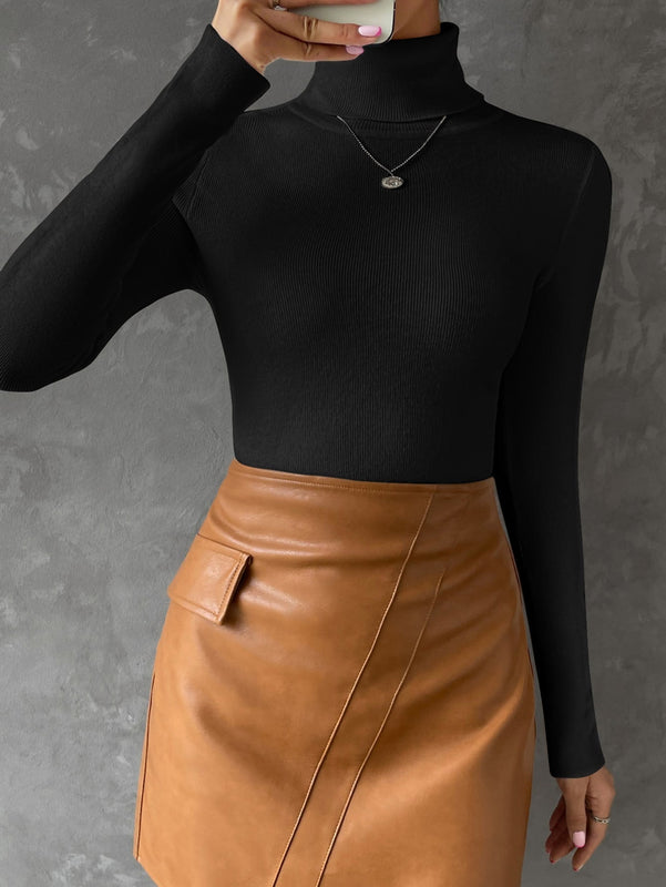 Essnce Jersey cuello alto tejido de canale