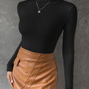 Essnce Jersey cuello alto tejido de canale