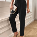 Lune pantalones de mujer casuales a rayas nauticas y entallados, para otono