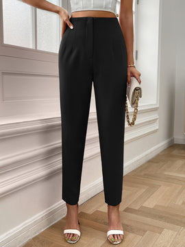 Lune pantalones de mujer casuales a rayas nauticas y entallados, para otono