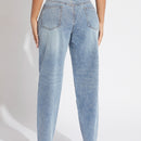 SXY Jeans de ajuste mom cintura escalonada