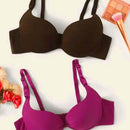 Set de sujetador con aro unicolor 2 paquetes
