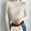DAZY Sueter De Punto Solido Con Cuello Alzado