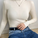 DAZY Sueter De Punto Solido Con Cuello Alzado
