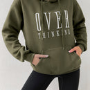 Moosta sudadera con capucha y cordon mujer, estampado "overrensando", otono