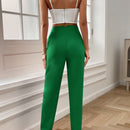 Lune pantalones de mujer casuales a rayas nauticas y entallados, para otono
