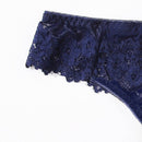 Lenceria de encaje floral de tanga