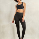 Leggings deportivos de cintura alta, color rosa, con multiples bolsillos con solapa, cinturilla ancha, para correr, yoga, fitness, pantalones ajustados, pantalones de entrenamiento informales