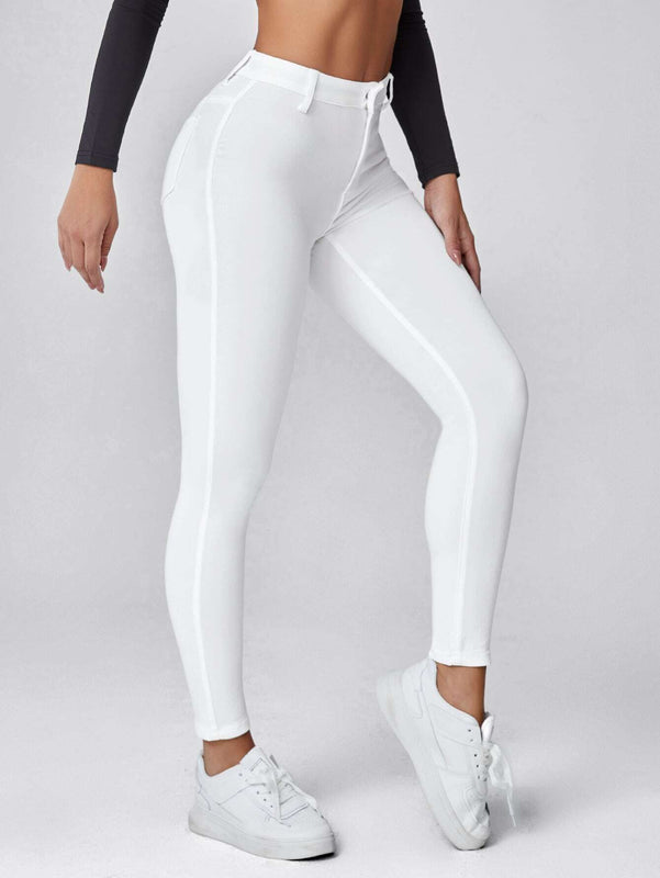 Essnce Pantalones ajustados casuales y simples de una sola pieza para mujeres de primavera y verano