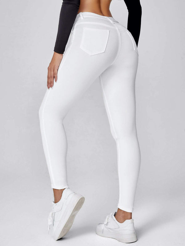 Essnce Pantalones ajustados casuales y simples de una sola pieza para mujeres de primavera y verano