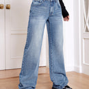 EZwear Jeans Rectos De Cremallera Y Bolsillos Coolmax