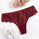 Lenceria de encaje floral de tanga