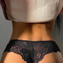 Lenceria de encaje floral de tanga