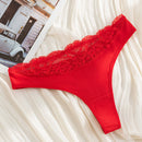 Conjunto De 3 Bragas De Encaje De Contraste