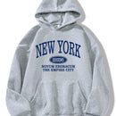 Ezwear sudadera con capucha informal con cordon para mujeres, estampado con letras, para otono/invierno