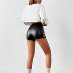BAE Shorts con abertura lateral PU