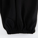 Joyfunear Vestido ajustado de cuello notch de manga farol fruncido
