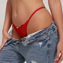Lenceria De Encaje Con Panty De Contraste