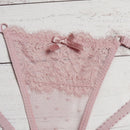 Underwear&sleepwear basics 5 paquete de ropa interior de encaje floral con lazo en la parte delantera
