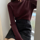 DAZY Jersey De Punto Acanalado Cuello Alto