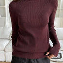 DAZY Jersey De Punto Acanalado Cuello Alto