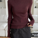 DAZY Jersey De Punto Acanalado Cuello Alto