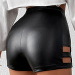 BAE Shorts con abertura lateral PU