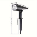 1pc Luz Solar Exterior para Jardín, Iluminación Decorativa para Villa y Césped
