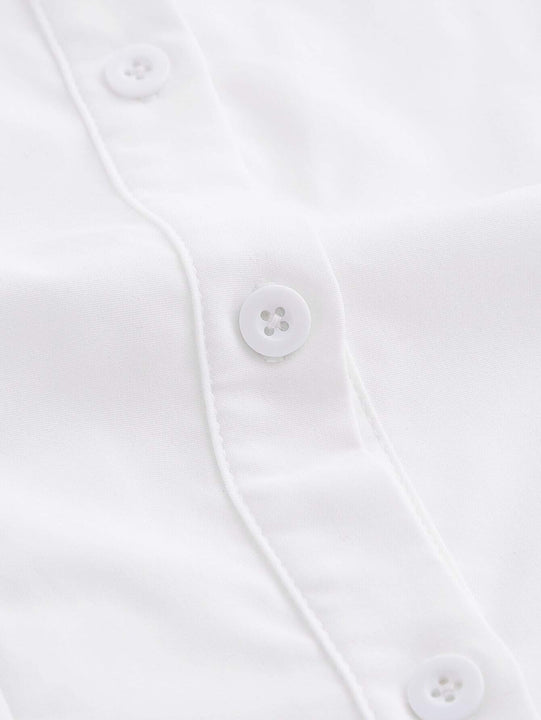 MOD Camisa de manga farol con diseno de fruncido