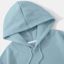 Ezwear capucha unicolor con cordon crop con forro termico