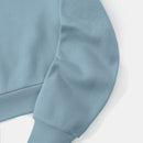 Ezwear capucha unicolor con cordon crop con forro termico
