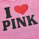 Top de tirantes crop con estampado de corazon y slogan