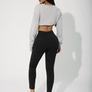 PETITE Pantalones ajustados solidos de primavera-verano para mujeres con botones en la parte delantera