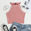 EZwear Top halter de rayas