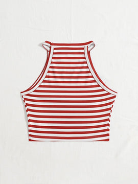 EZwear Top halter de rayas